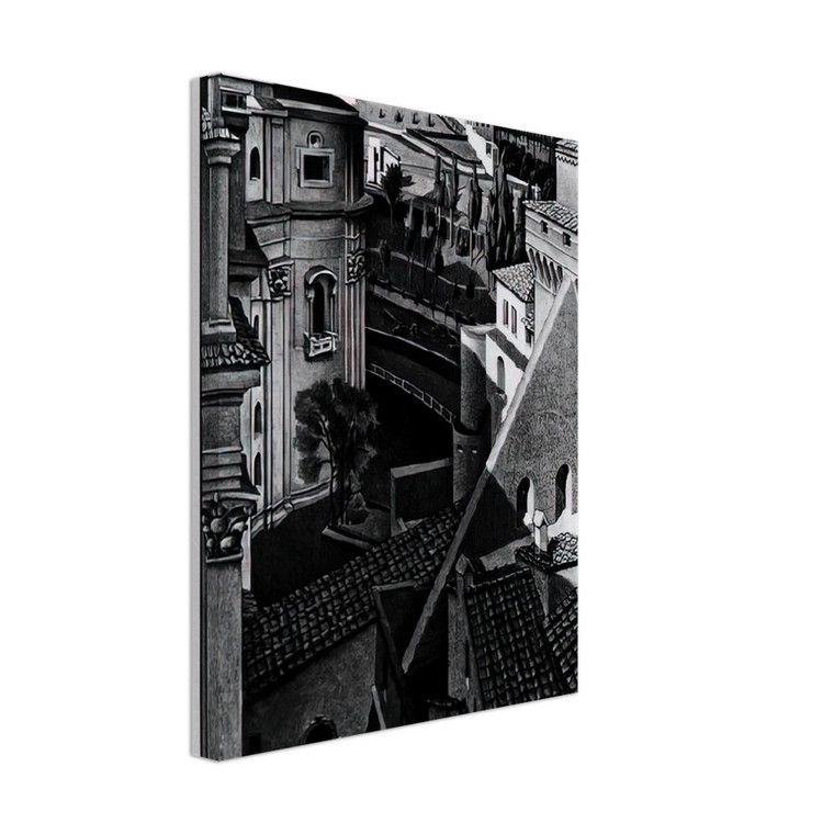 MC Escher  BERWEEN ST PETER AND SISTINE CHAPEL MARCH 1936 1936 Canvas