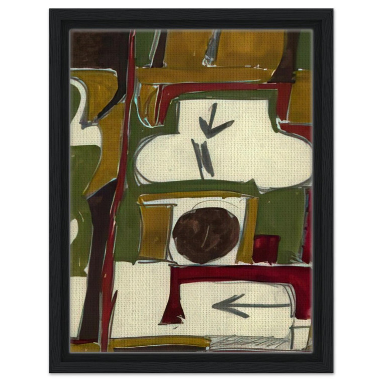 Will Barnet  Untitled  c1956 United States Framed Canvas