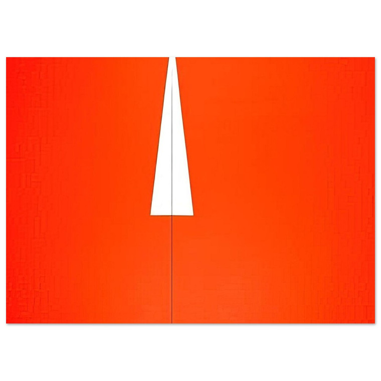Carmen Herrera  Red with White Triangle  1961 Fine Art Poster / Art Print