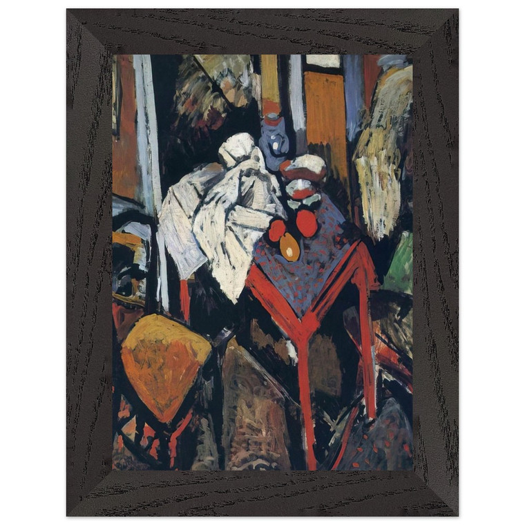 Andre Derain Still Life Red Table 1904 Premium Wooden Framed Print Poster