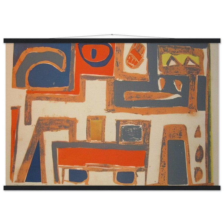 Will Barnet The cat 1956 US Museum-Quality Matte Paper Poster with Hanger