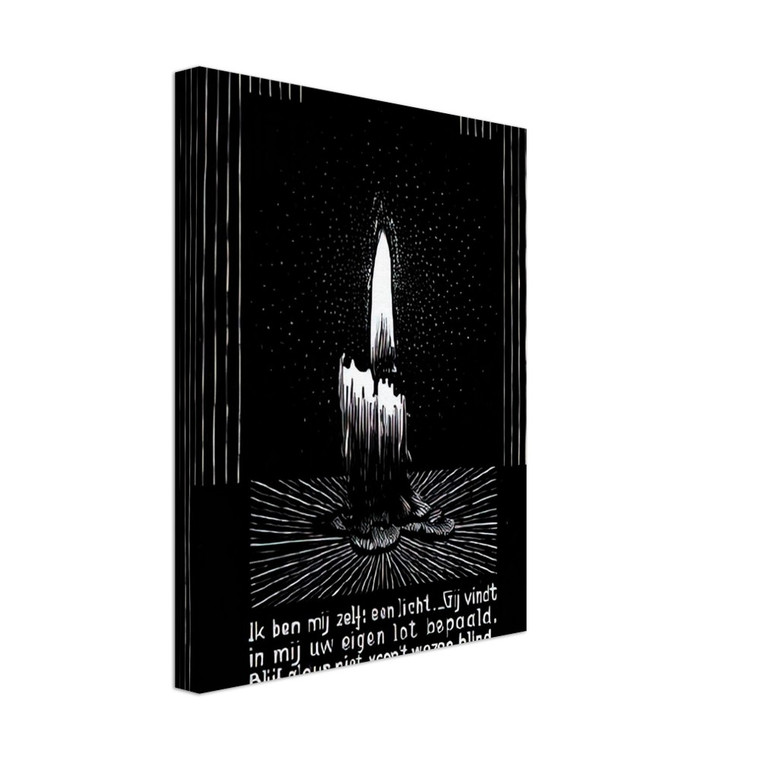 MC Escher  EMBLEMATA CANDLE FLAME Canvas