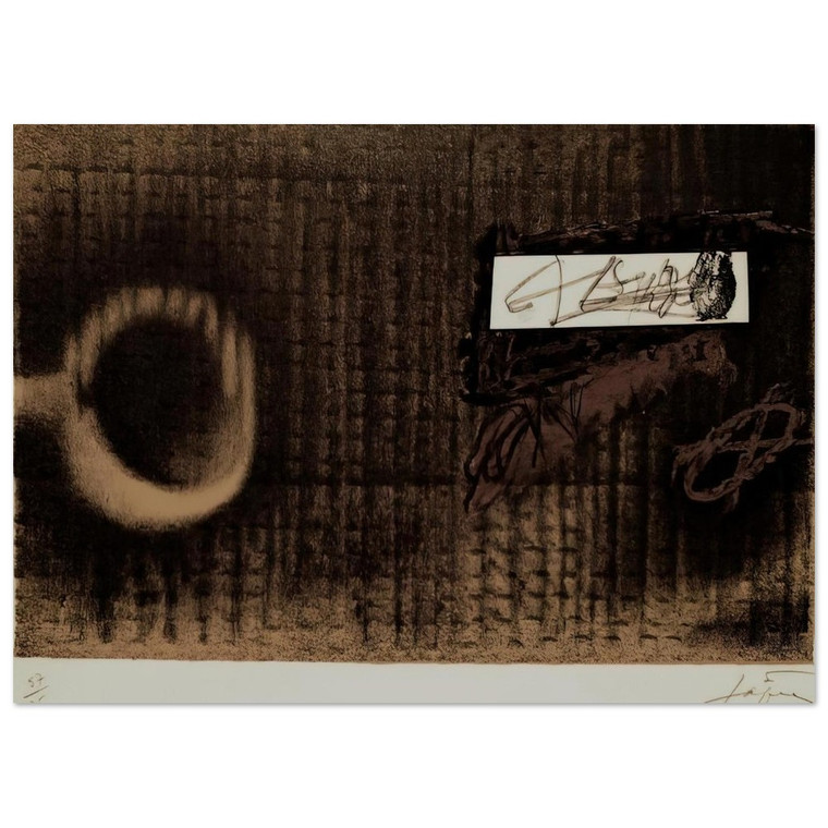 Antoni Tapies  ETIQUETTE 1979 Fine Art Poster / Art Print