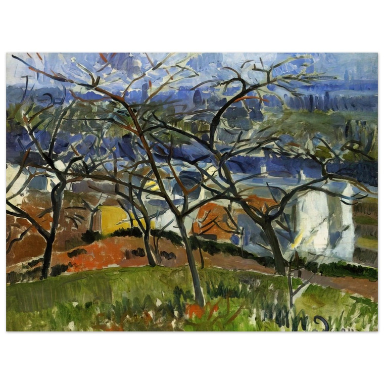 Andre Derain  LANDSCAPE NEAR CHATOU 1904 Wood Print