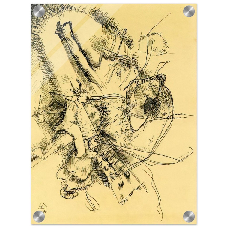 Wassily Kandinsky  DRAWING FOR ETCHING II 1916 Acrylic Print