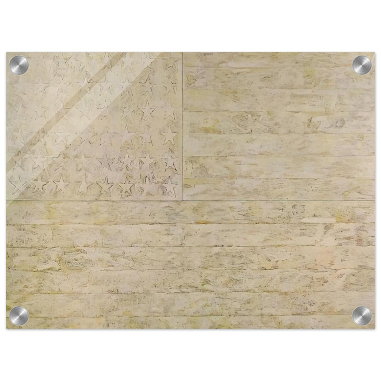 Jasper Johns  WHITE FLAG Acrylic Print