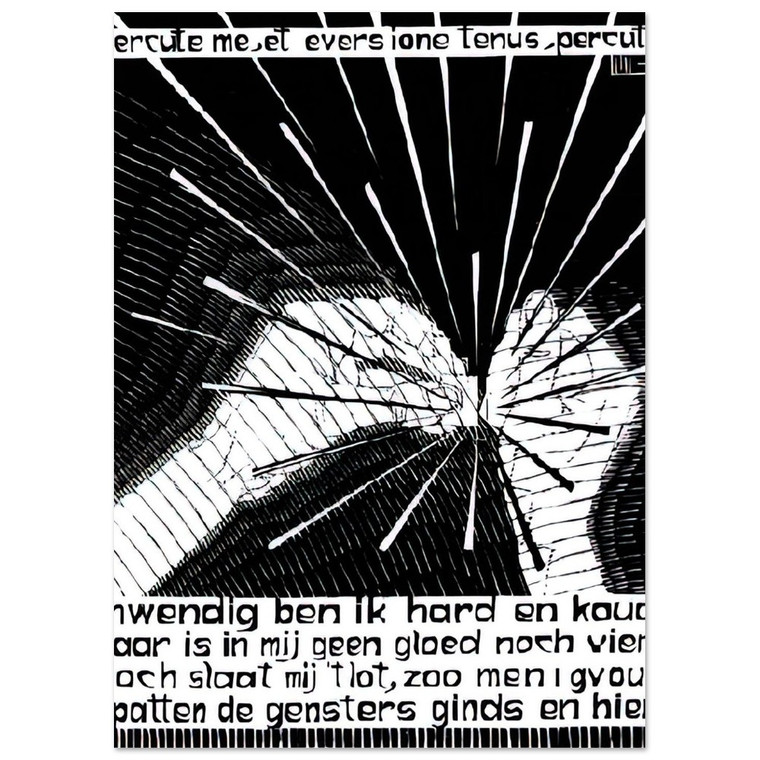 MC Escher  EMBLEMATA FLINT Fine Art Poster / Art Print