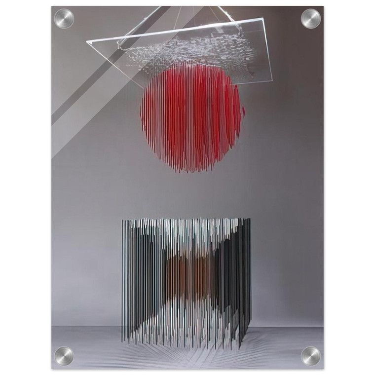 Jesus Rafael Soto  CUBO Y ESFERA VIRTUAL Acrylic Print