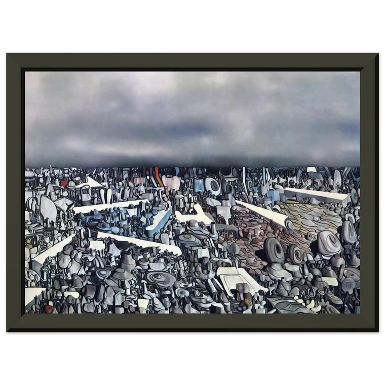 Yves Tanguy  Multiplication of the Arcs Premium Metal Framed Art Print / Poster