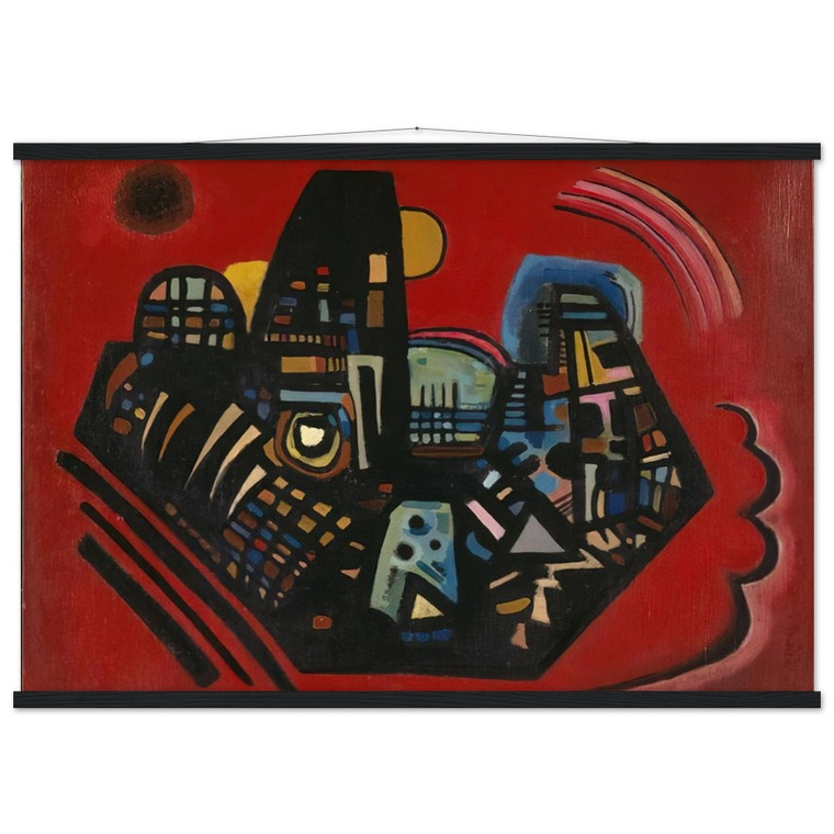 Wassily Kandinsky  BLACK RED 1928 Museum-Quality Matte Paper Poster with Hanger
