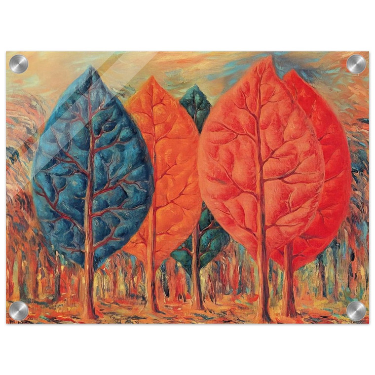 Rene Magritte  THE FIRE 1943 Acrylic Print