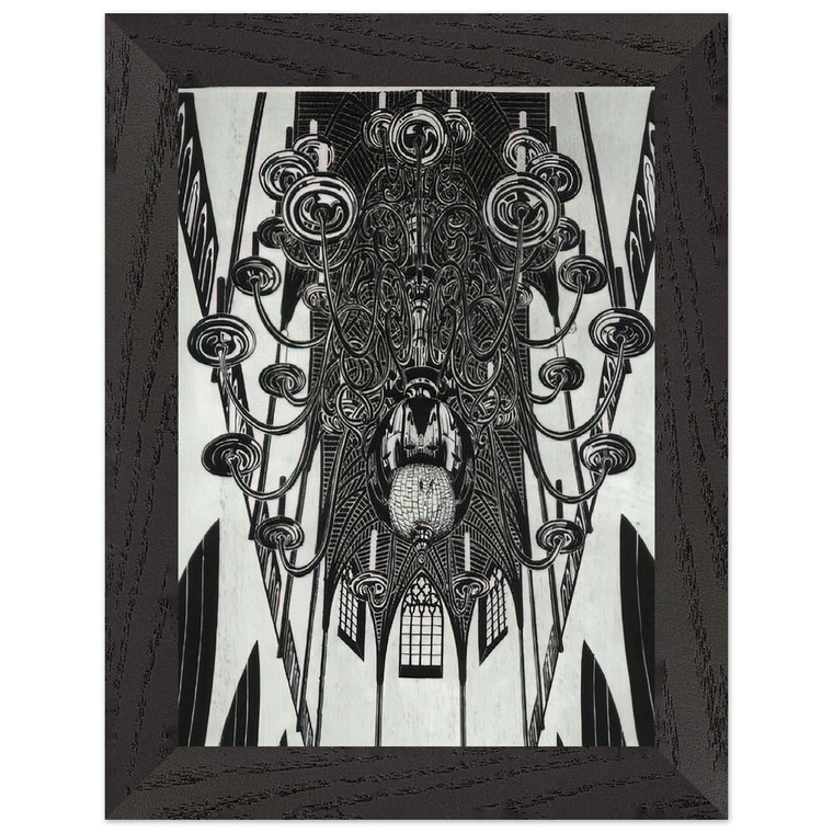 MC Escher  ESCHER 2 Premium Wooden Framed Art Print / Poster