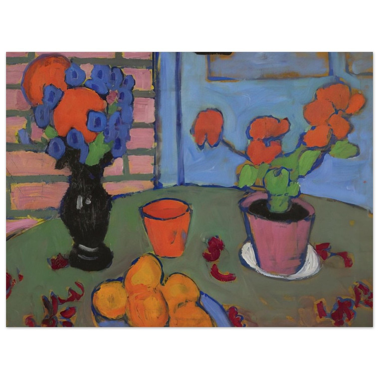 Alexej von Jawlensky  STILL LIFE WITH FLOWERS AND ORANGES 1909 Aluminum Print