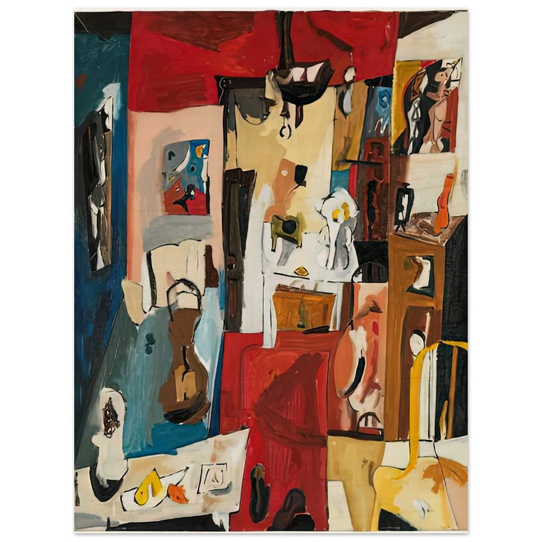 Helen Frankenthaler  21st Street Studio 1950 Wood Print