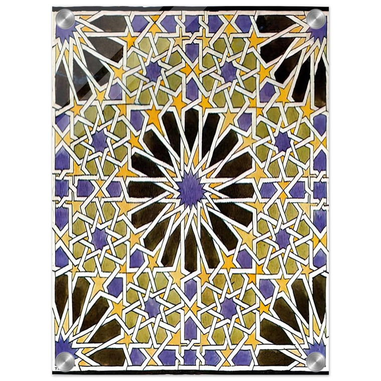 MC Escher  MURAL MOSAIC IN THE ALHAMBRA Acrylic Print