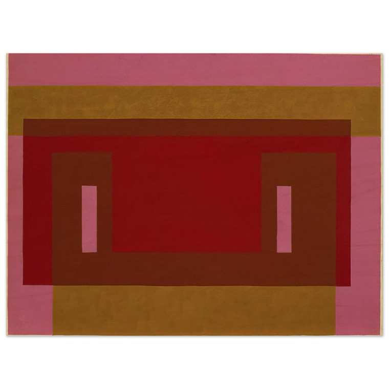 Josef Albers  VARIANT ADOBE 1948 1 Wood Print