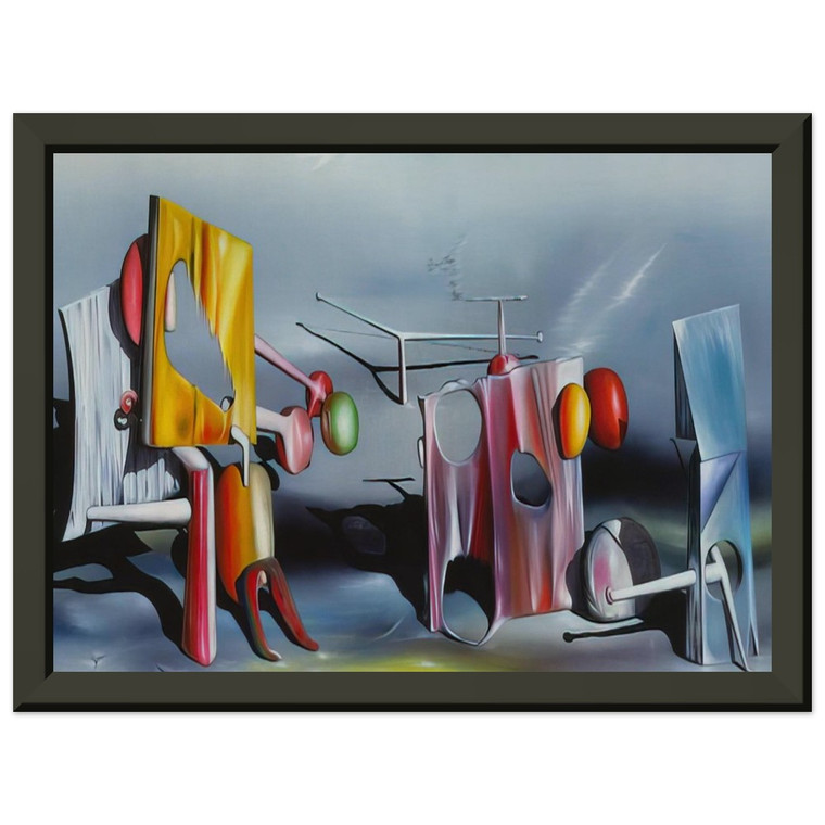 Yves Tanguy  Reply to Red Premium Metal Framed Art Print / Poster