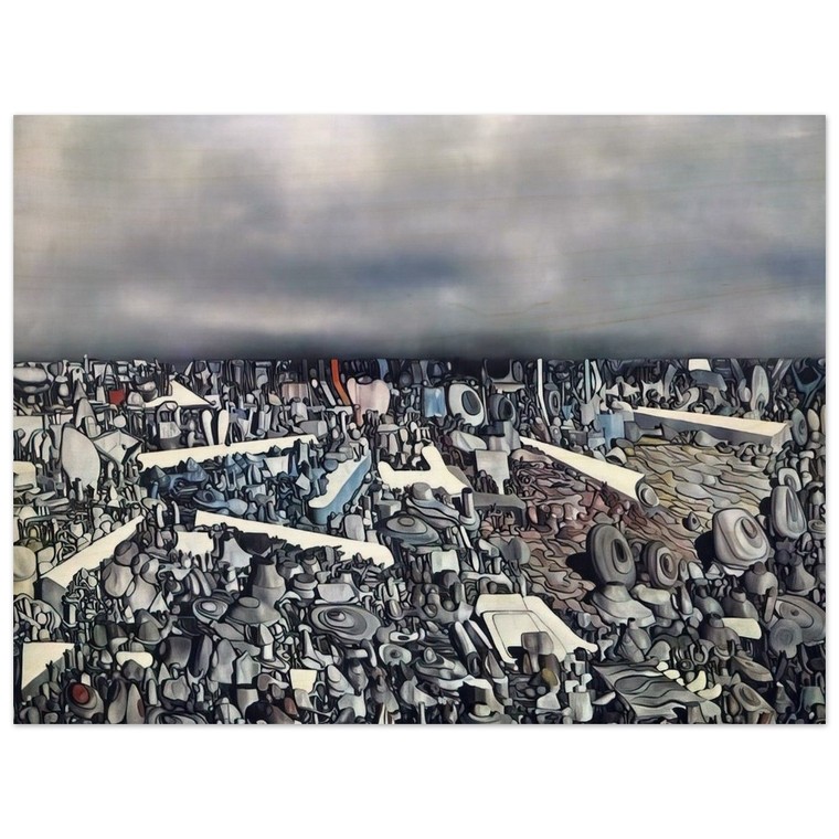 Yves Tanguy  Multiplication of the Arcs Wood Print