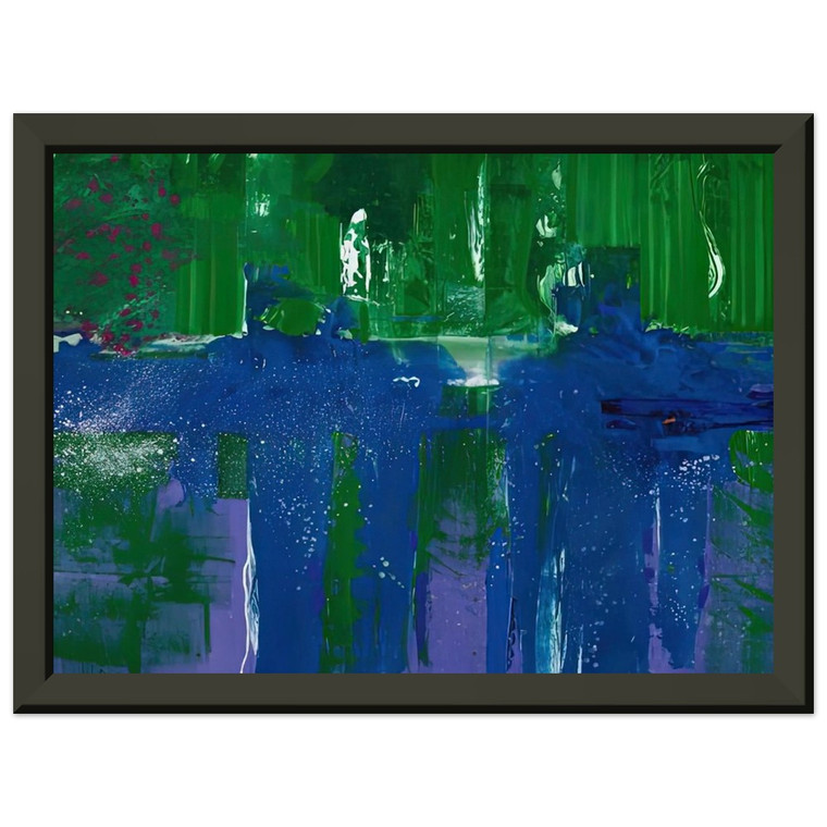 Helen Frankenthaler  Grotto 1990 Premium Metal Framed Art Print / Poster