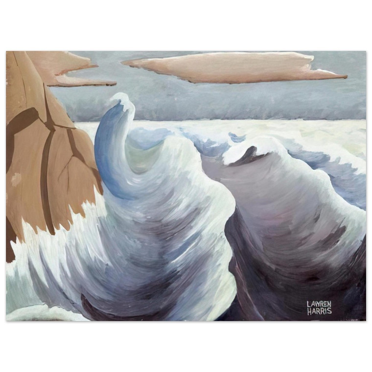 Lawren Harris  Shoreline  Art Nouveau Modern Aluminum Print