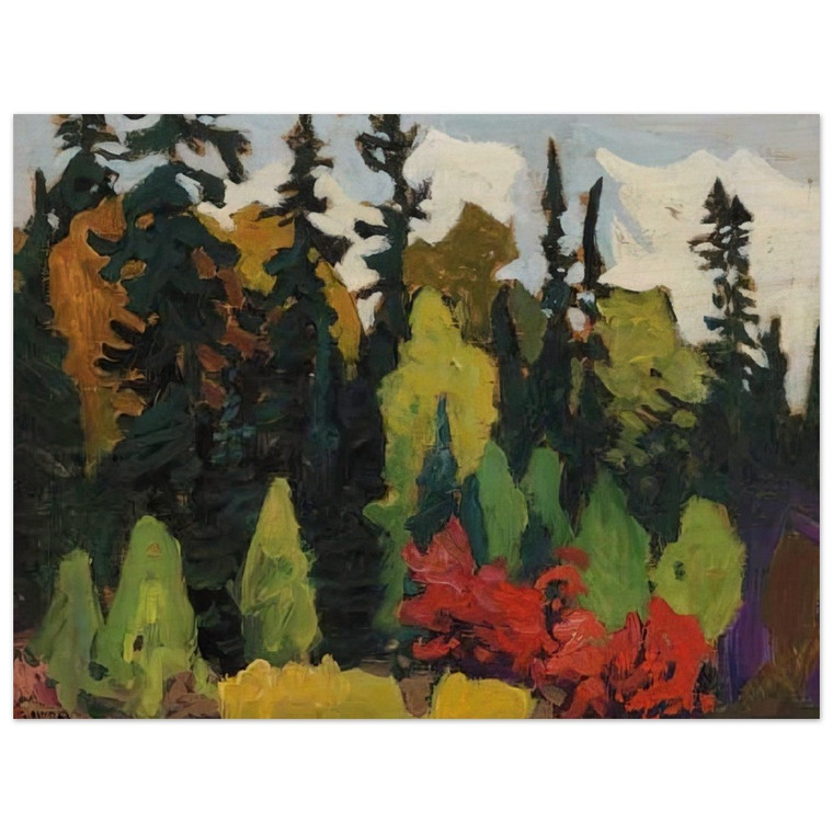 Lawren Harris  Woods Algoma  1918 Wood Print