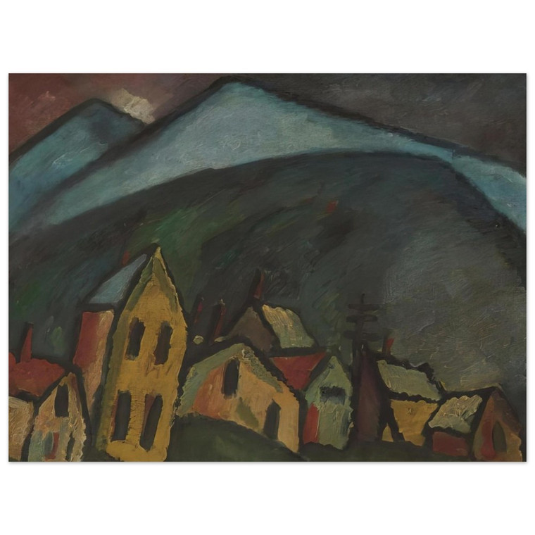 Alexej von Jawlensky  BERGLANDSCHAFT MIT H USERN 1912 Aluminum Print