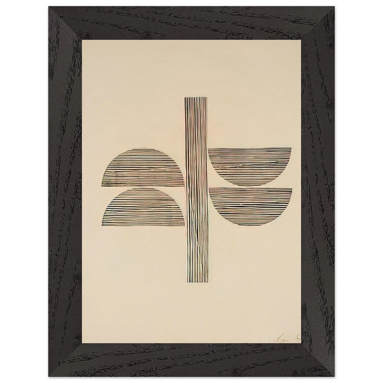 Lygia Pape  Tecelar  1956 Premium Wooden Framed Art Print / Poster