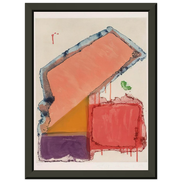 John Hoyland  Anking  1979 Premium Metal Framed Art Print / Poster