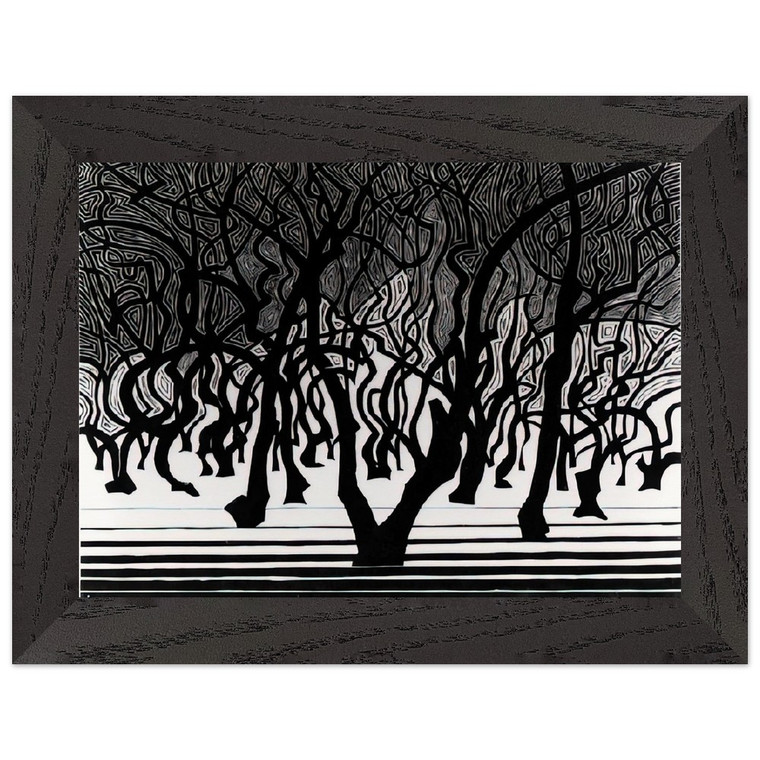 MC Escher  ESCHER 9 Premium Wooden Framed Art Print / Poster