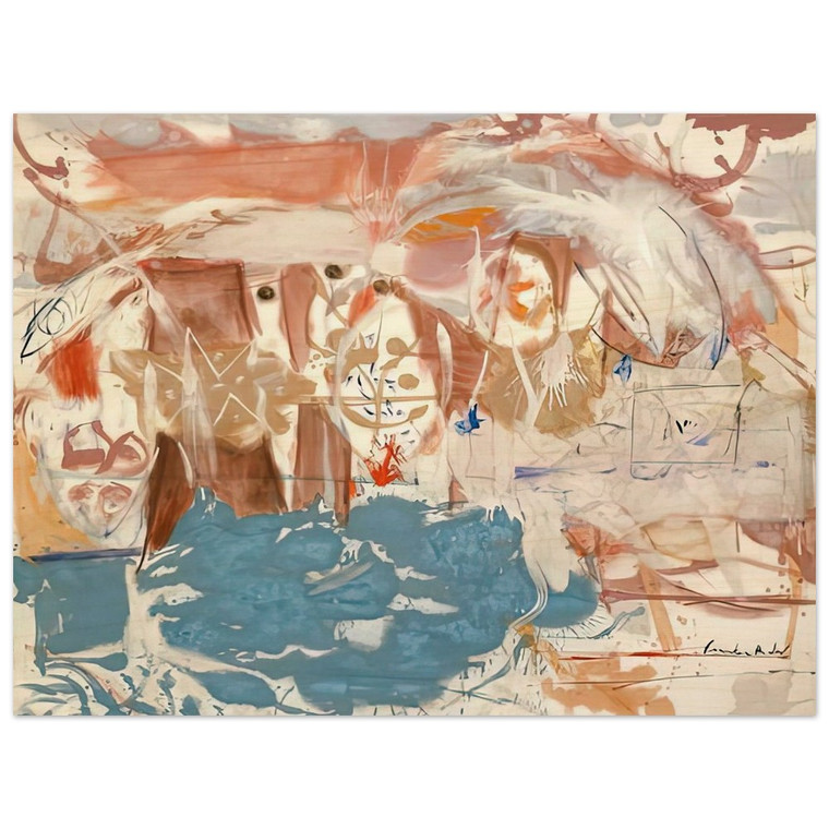 Helen Frankenthaler  Dawn After the Storm 1957 Wood Print
