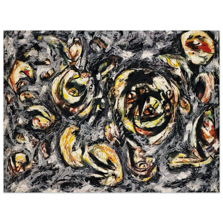 Jackson Pollock  OCEAN GREYNESS 1953 Wood Print