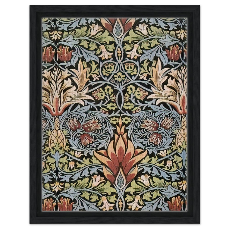 William Morris  SNAKESHEAD PRINTED TEXTILE 1876 Framed Canvas