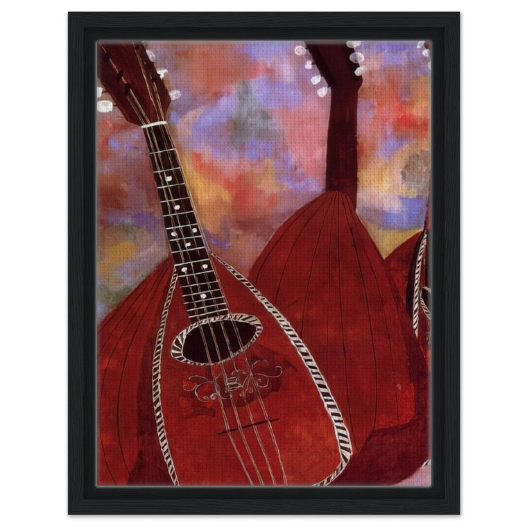Ben Shahn  THREE LUTES Framed Canvas