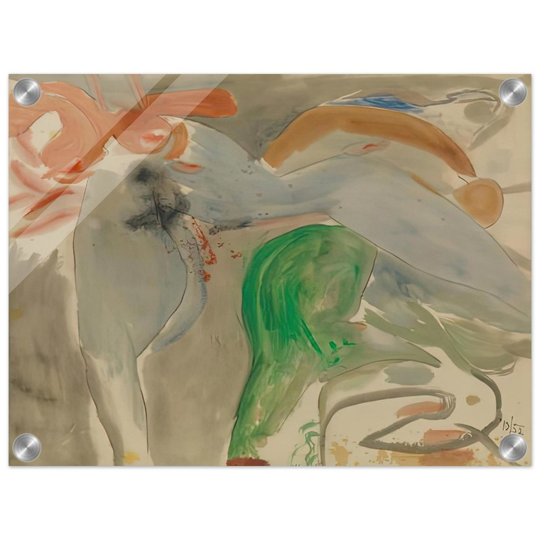 Helen Frankenthaler  Scene with Nude 1952 Acrylic Print