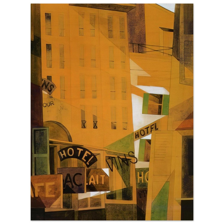 Charles Demuth  Hotel  1921 Wood Print