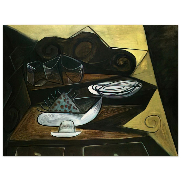 Pablo Picasso  The Buffet  Catalan  Wood Print