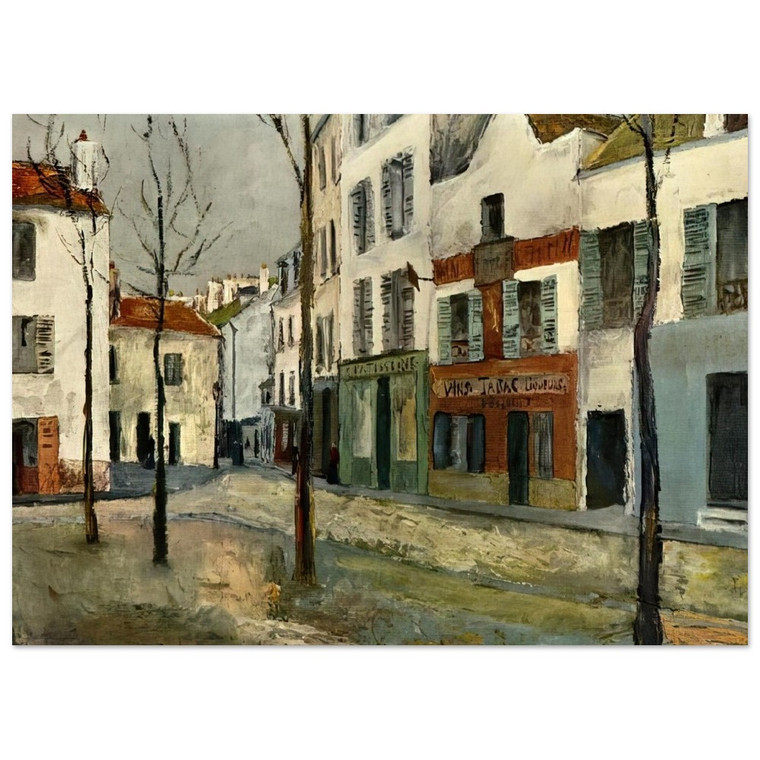 Maurice Utrillo  SQUARE TERTRE ON MONTMARTRE 2 Fine Art Poster / Art Print