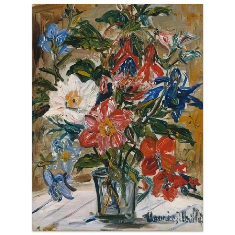 Maurice Utrillo  Vase with flowers N2 Wood Print