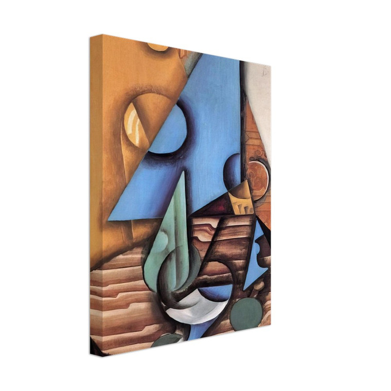 Juan Gris  BOTTLE AND GLASS ON A TABLE 1914 Canvas