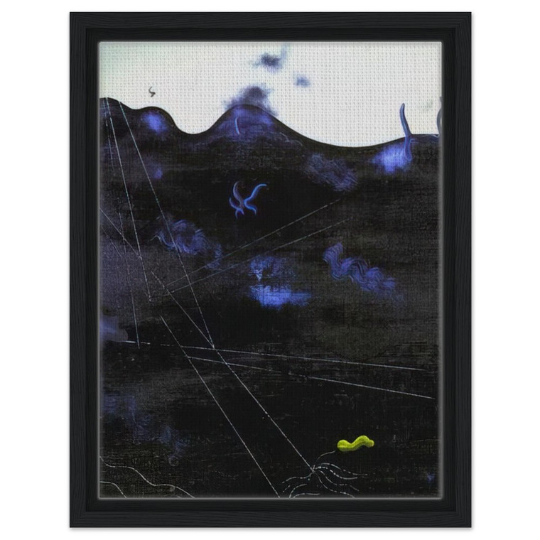 Yves Tanguy  Blue Bed Framed Canvas