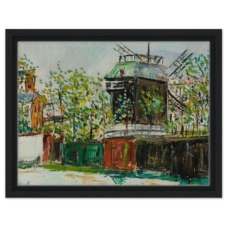 Maurice Utrillo  MOULIN DE LA GALETTE 4 Framed Canvas
