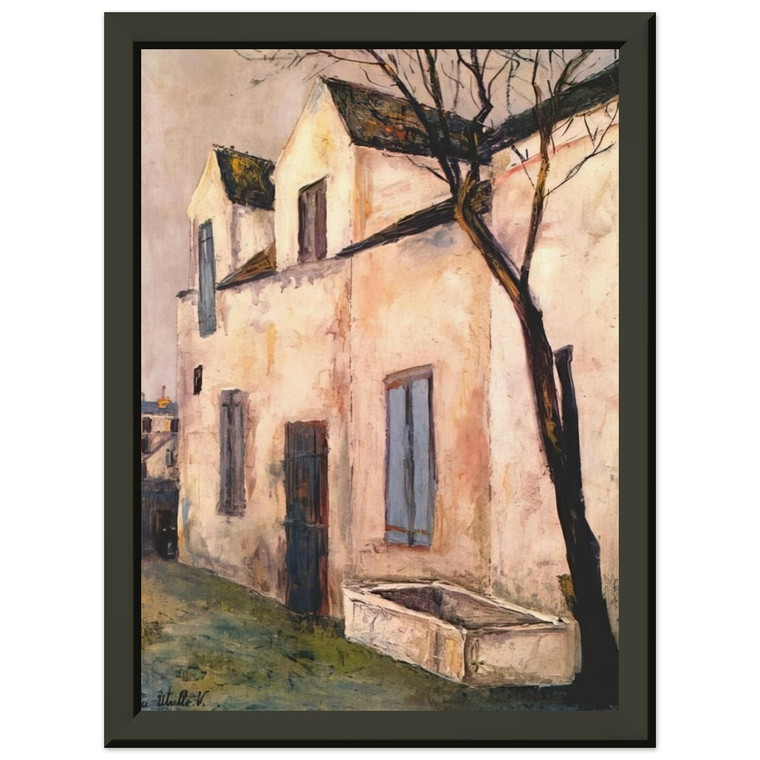Maurice Utrillo  THE DEBRAY FARM Premium Metal Framed Art Print / Poster