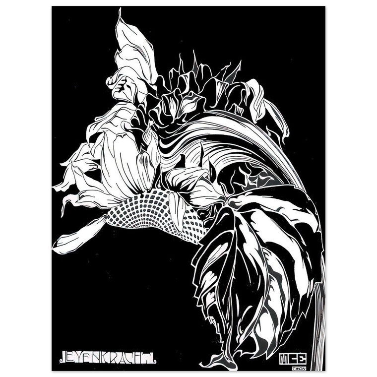 MC Escher  LIFE FORCE Aluminum Print