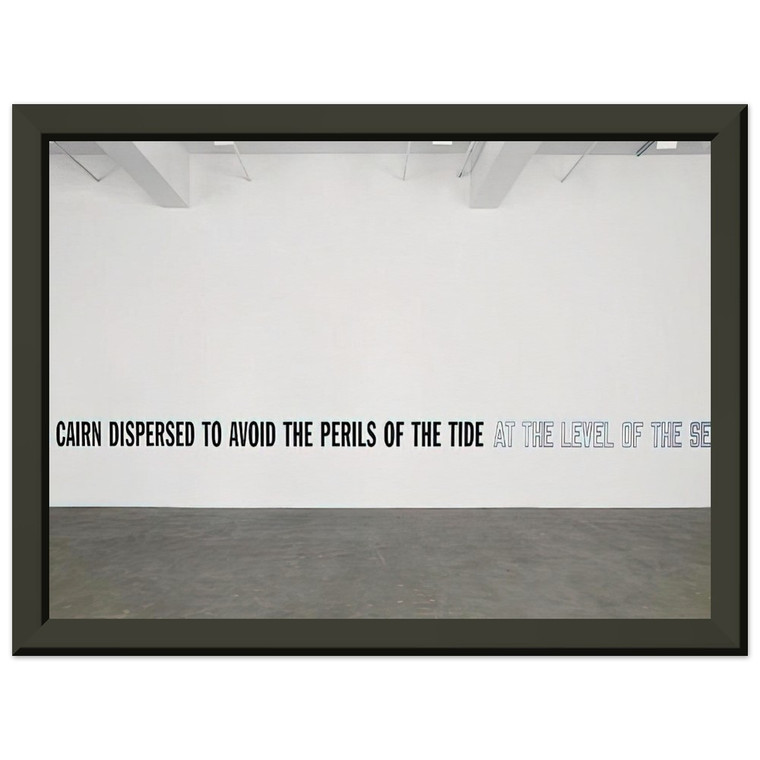 Lawrence Weiner  A Cairn Dispersed  2008 Premium Metal Framed Art Print / Poster