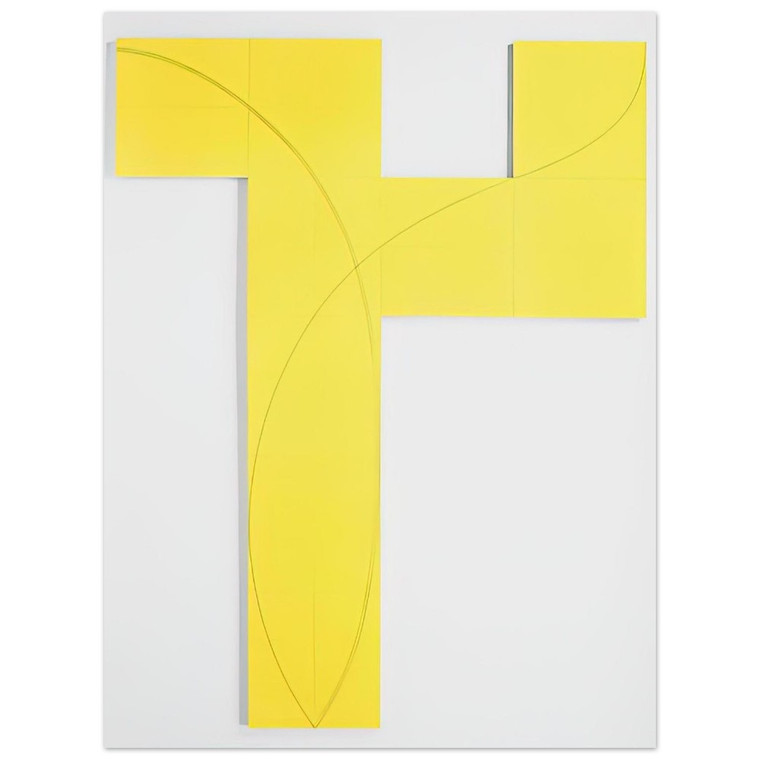 Robert Mangold  COLUMN STRUCTURE IX 2006 Aluminum Print