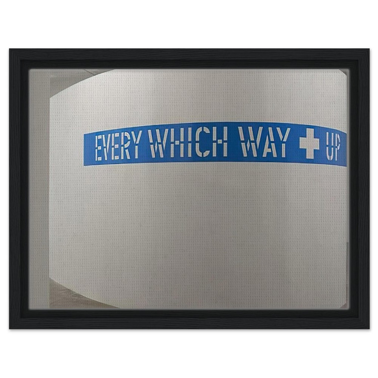 Lawrence Weiner  Every Which Way  Up  2010 Framed Canvas