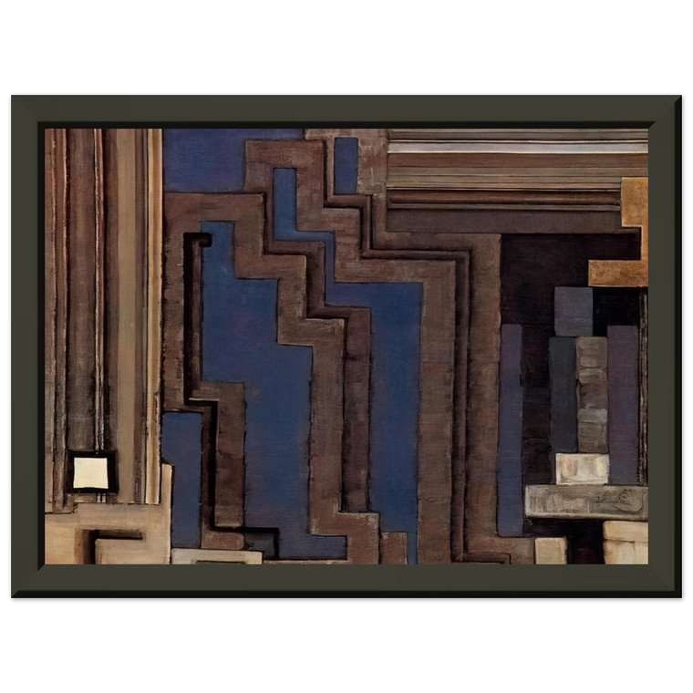 Frantisek Kupka  Two grays I Premium Metal Framed Art Print / Poster