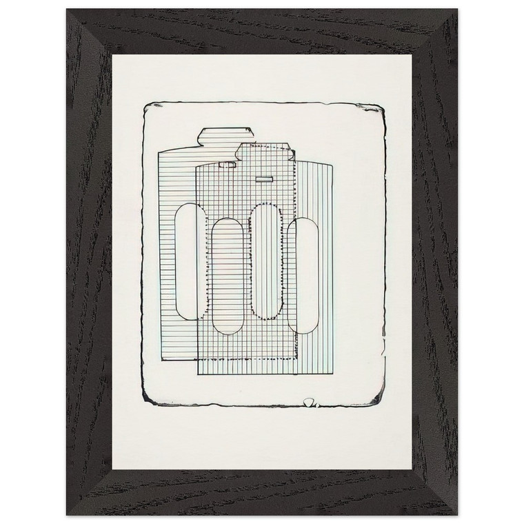 Dieter Roth  Hemdenstein  1971 Premium Wooden Framed Art Print / Poster