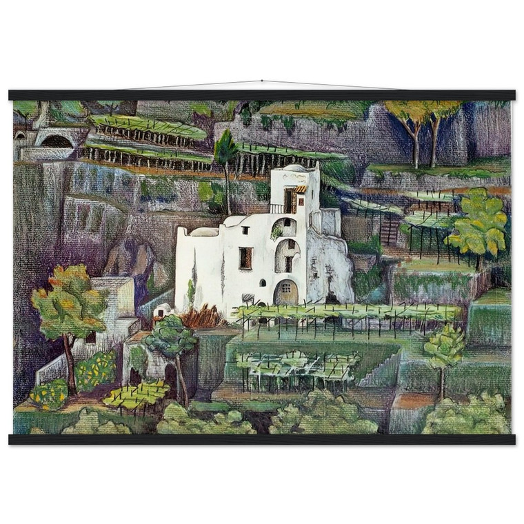 MC Escher FARMHOUSE RAVELLO COLOUR Museum-Quality Matte Poster with Hanger
