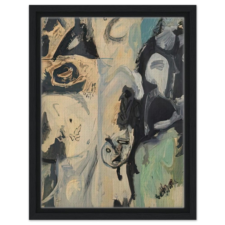 Helen Frankenthaler  Untitled 1950 Framed Canvas